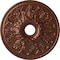 Ekena Millwork Ashley Ceiling Medallion (Fits Canopies up to 4 3/4"), 23 7/8"OD x 4"ID x 2 1/8"P, Copper Penny CM23ASCPS - alternate 1